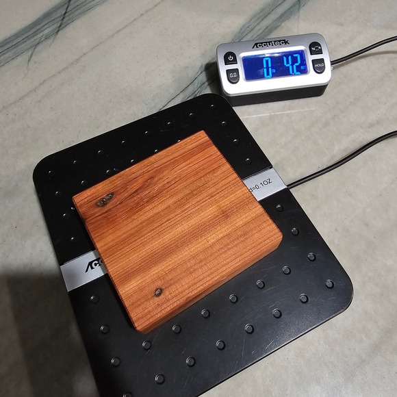 Home-made reclaimed cedar coasters - Picture 4 of 5